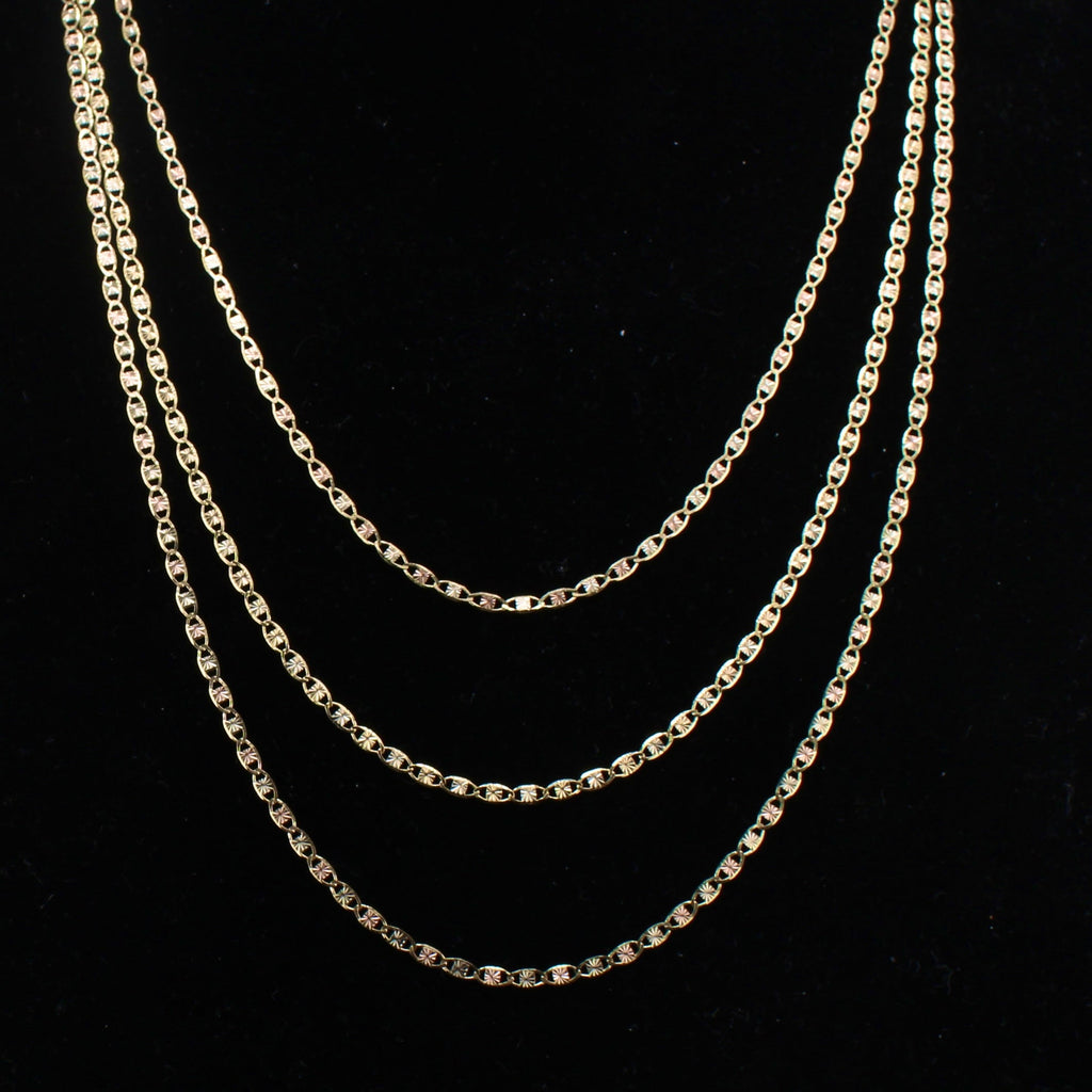 10K Gold Valentino Chains 2mm