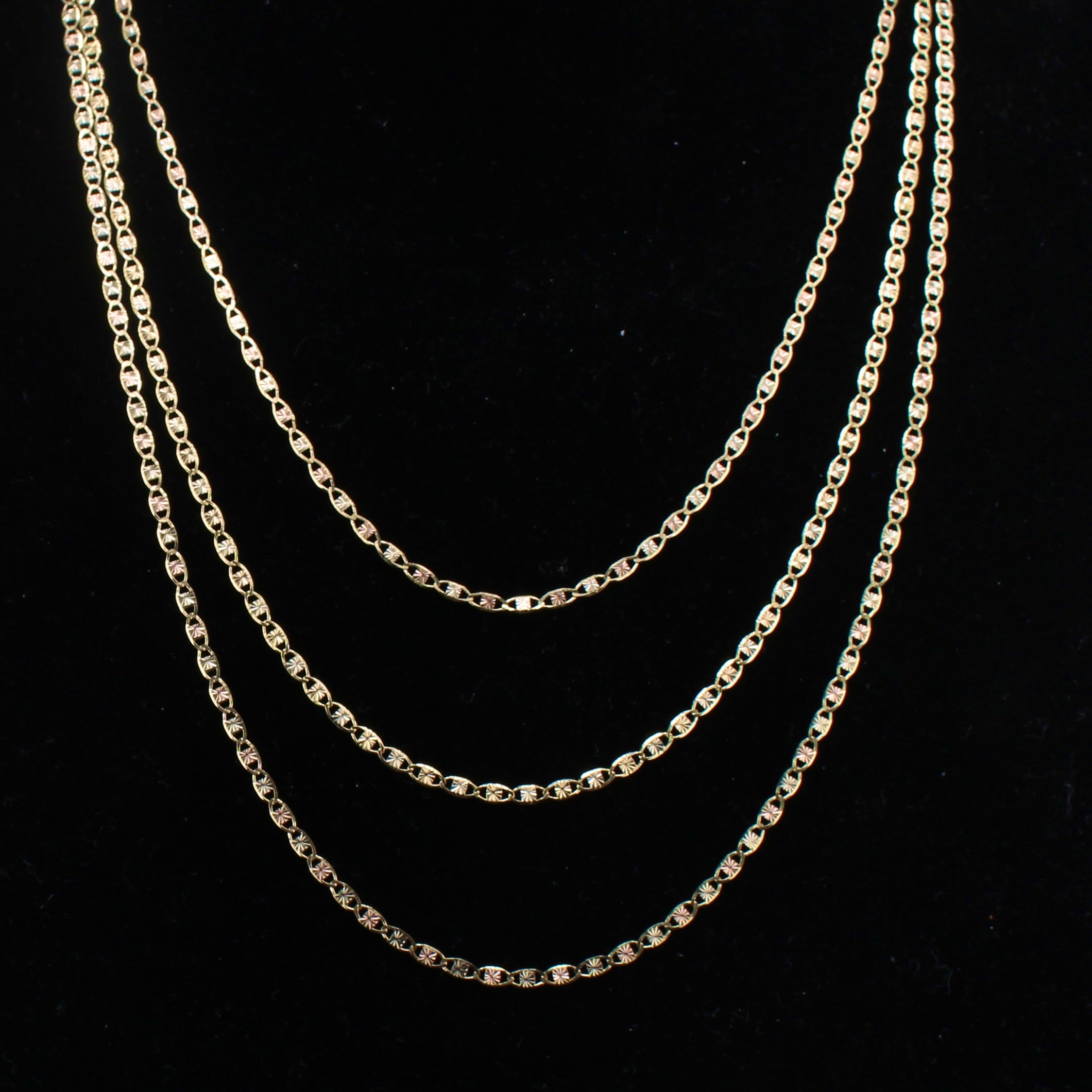 10K Gold Valentino Chains 2mm