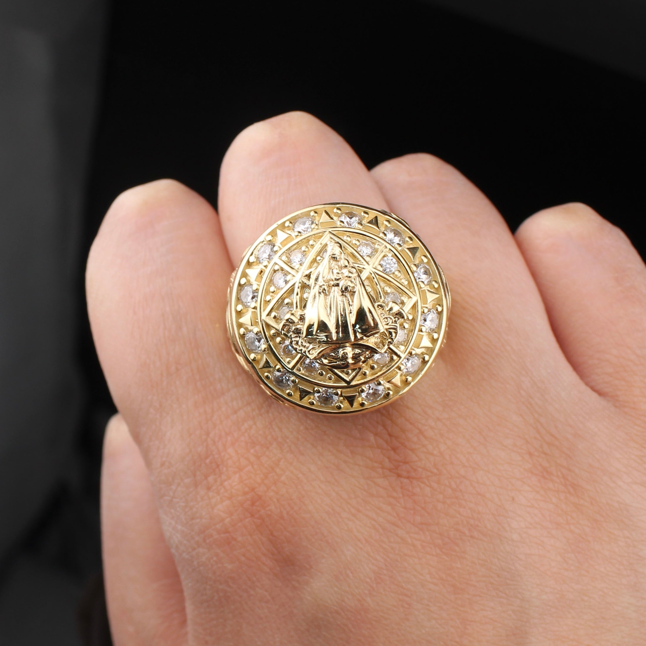 10K Gold Lady of Aparecida Ring