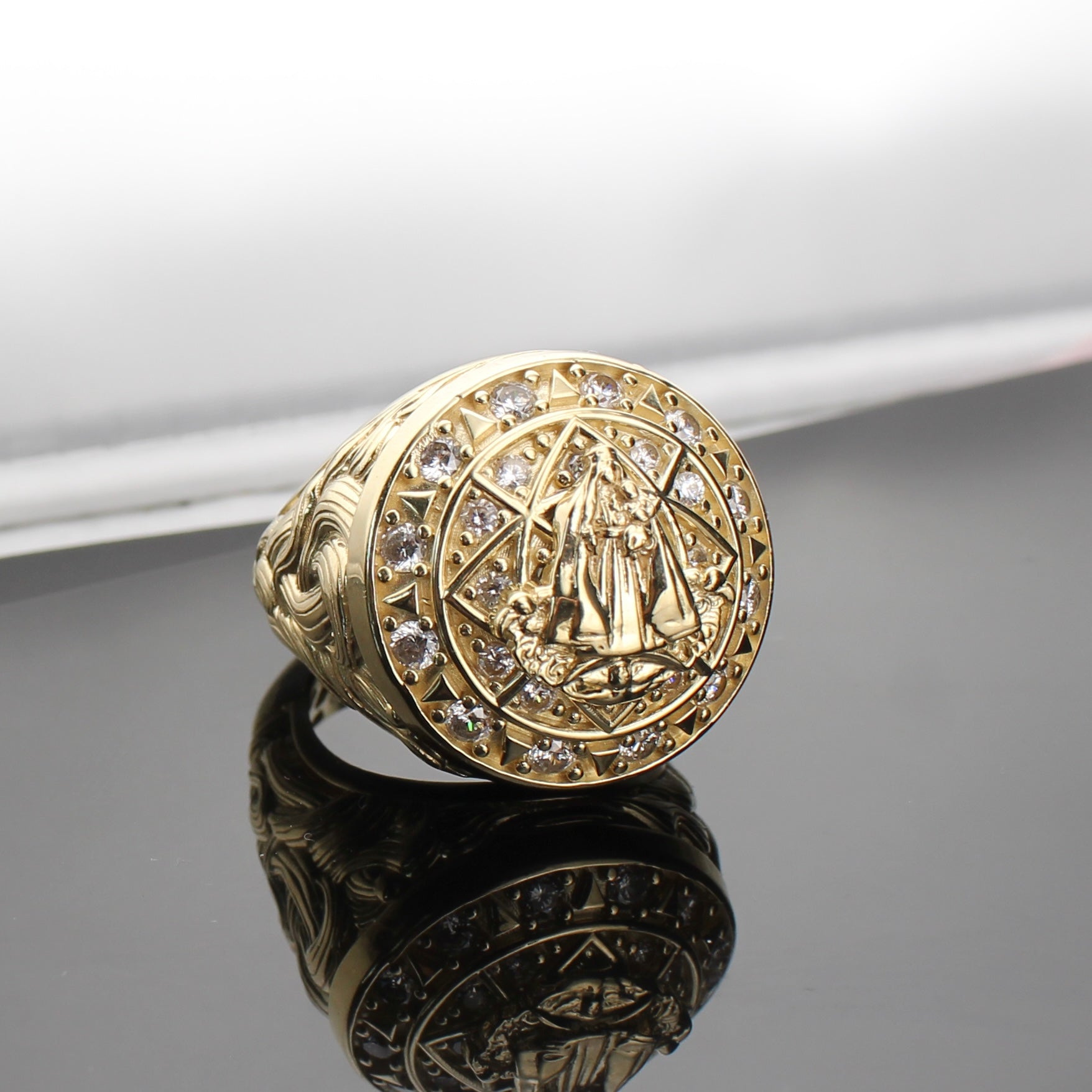10K Gold Lady of Aparecida Ring