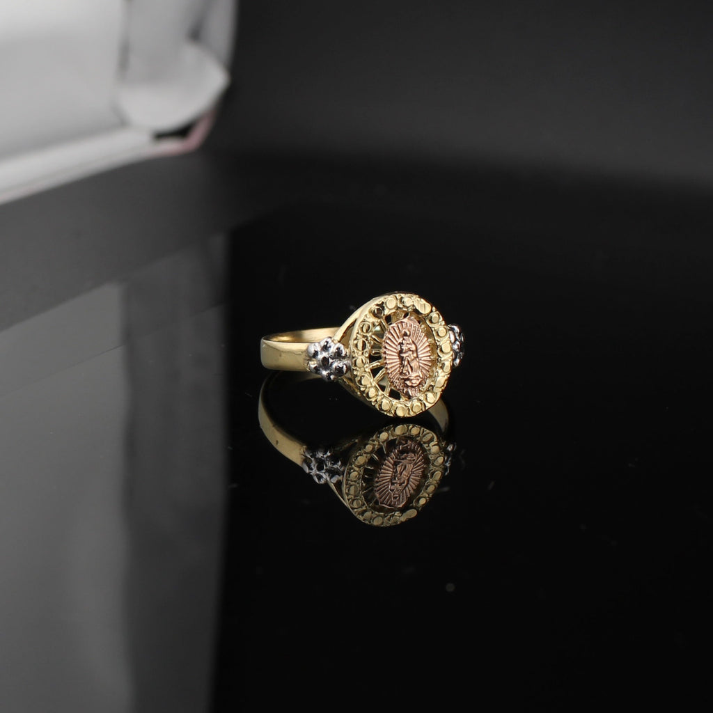 14K Gold Virgin Mary Ring