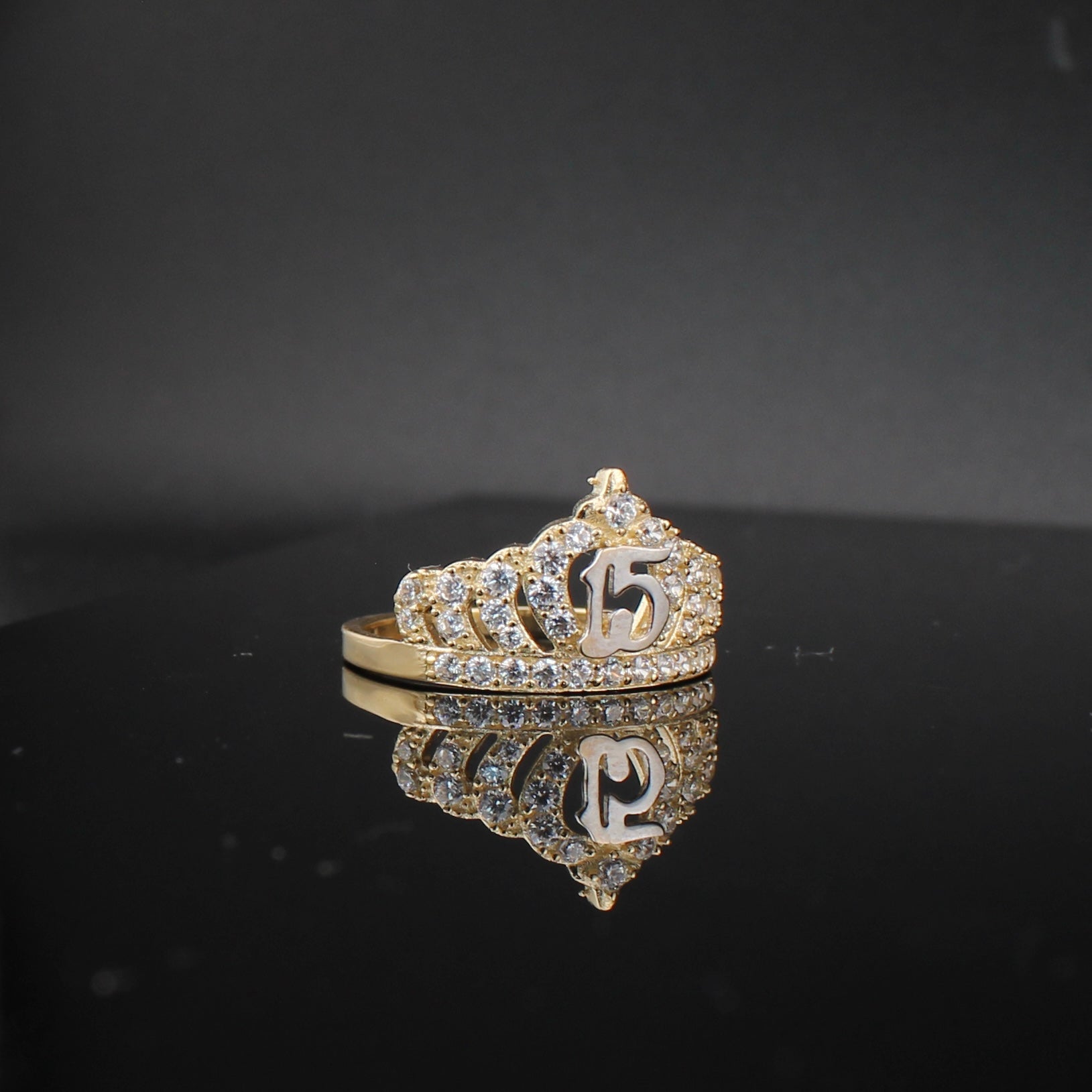 14K Gold Quinceañera Ring