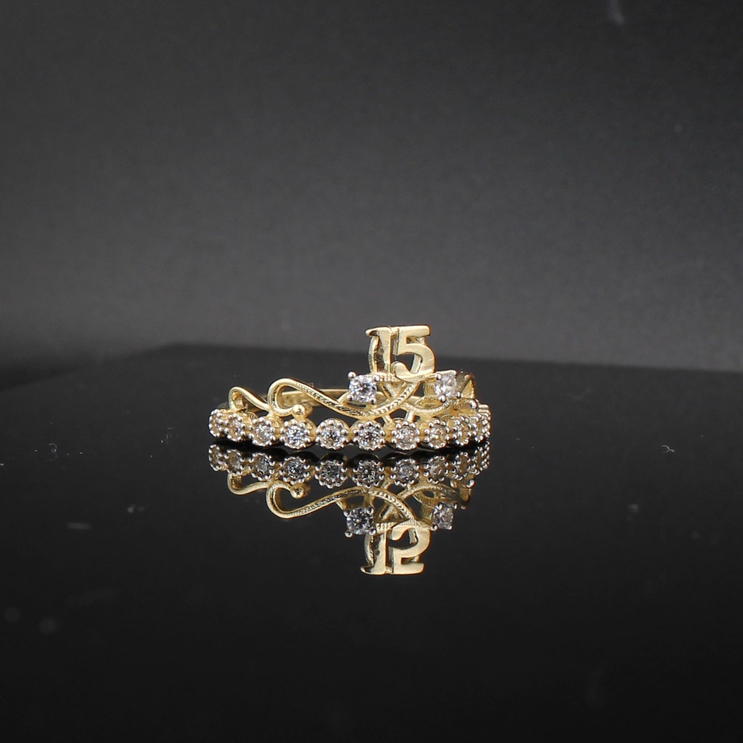 14K Gold Quinceañera Ring