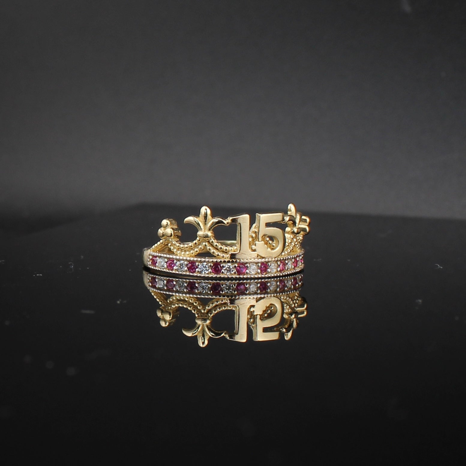 14K Gold Quinceañera Ring