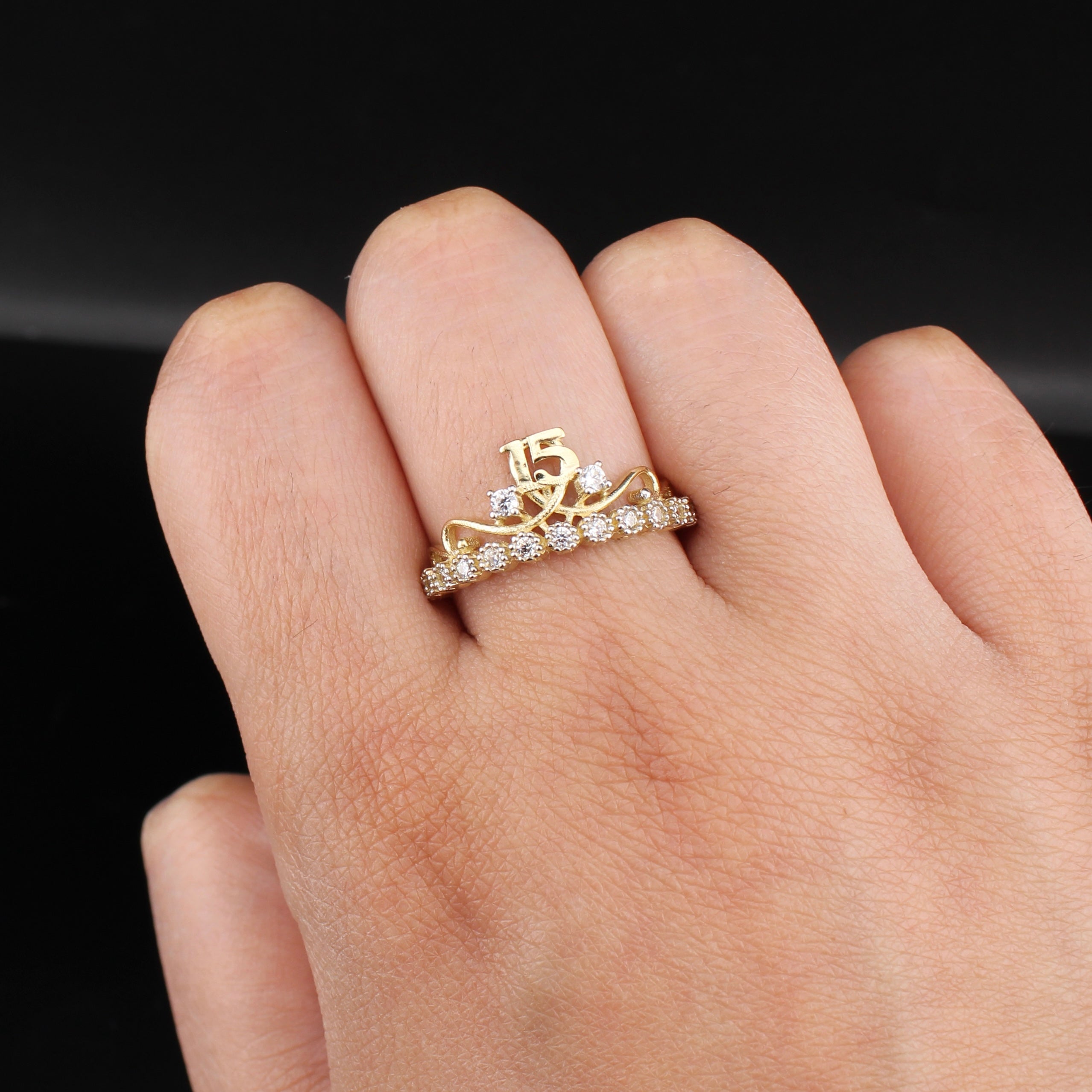 14K Gold Quinceañera Ring