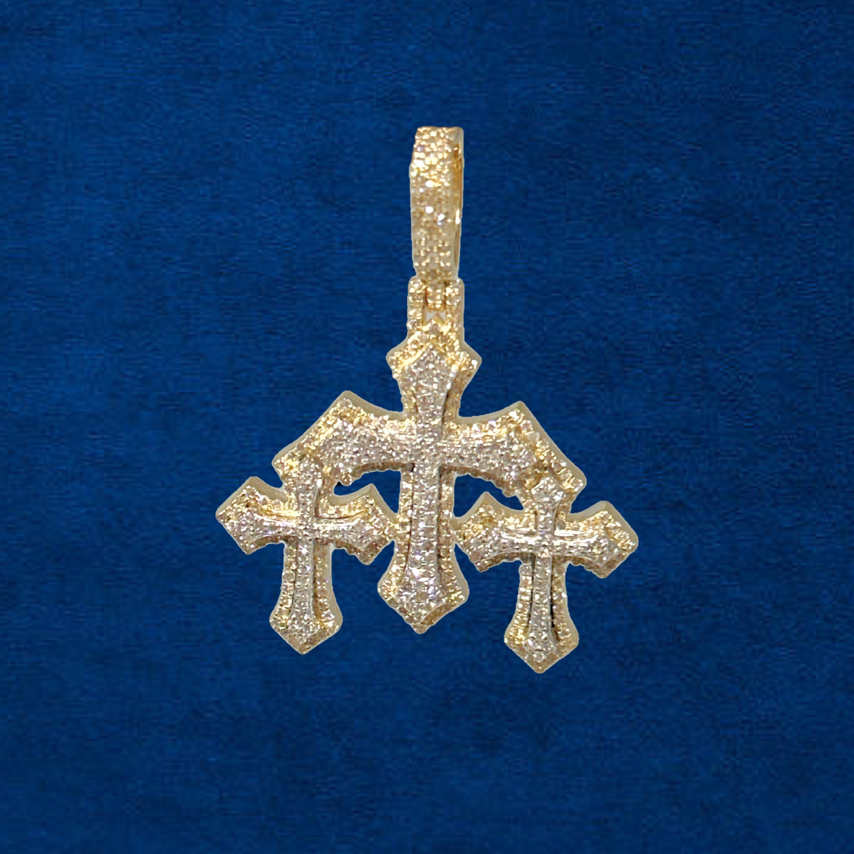 10k Diamond Cross  Pendant