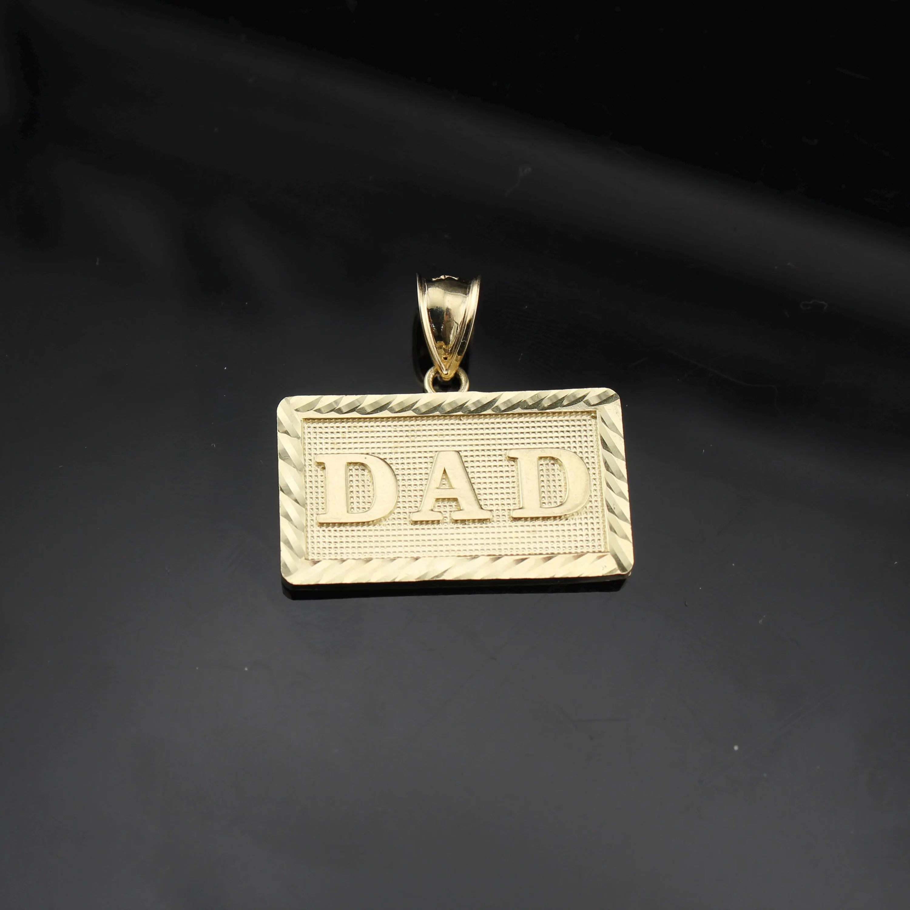 10K Real Gold Dad Pendant